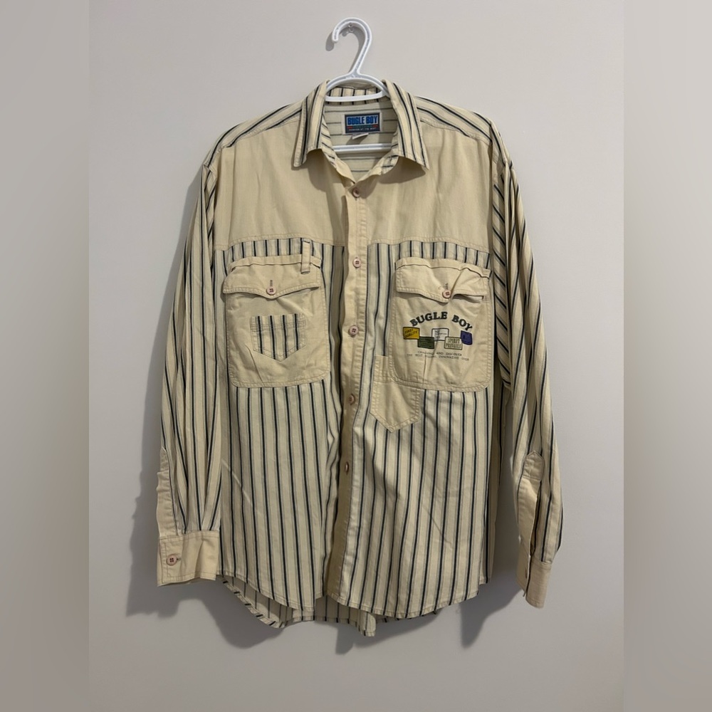 vintage “bugle boy” button up shirt